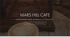Desktop Screenshot of marshillcafe.org